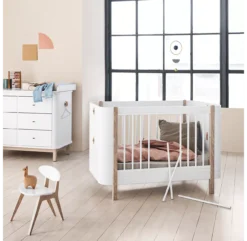 Lit Bébé évolutif 5 En 1 Mini+ Wood - Blanc/Chêne -Magasin De Meubles Pour Enfants 041425 wood mini chene oliver furniture 14 1264x1234