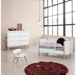 Lit Bébé évolutif 5 En 1 Mini+ Wood - Blanc/Chêne -Magasin De Meubles Pour Enfants 041425 wood mini chene oliver furniture 15 1264x1234