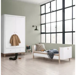 Lit Bébé évolutif 5 En 1 Mini+ Wood - Blanc/Chêne -Magasin De Meubles Pour Enfants 041425 wood mini chene oliver furniture 17 1264x1234