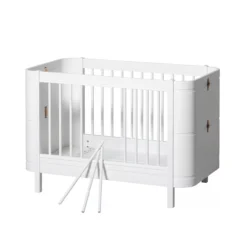 Lit Bébé évolutif 5 En 1 Mini+ Wood - Blanc -Magasin De Meubles Pour Enfants 041426 wood mini blanc oliver furniture 3 1264x1234