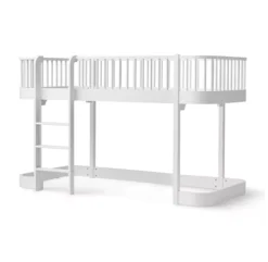 Lit Mezzanine Mi-haut Wood Original - Blanc -Magasin De Meubles Pour Enfants 041427 lit mi haut wood original blanc oliver furniture 3 1264x1234