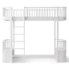 Lit Mezzanine Wood Original - Blanc -Magasin De Meubles Pour Enfants 041429 lit mezzanine wood original blanc oliver furniture 1 1264x1234