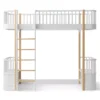 Lit Mezzanine Wood Original - Blanc/Chêne -Magasin De Meubles Pour Enfants 041429 lit mezzanine wood original chene oliver furniture 1 1264x1234