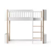 Lit Junior Mezzanine Mi-haut Mini+ Wood - Blanc/Chêne 2 Lit Junior Mezzanine Mi-haut Mini+ Wood - Blanc/Chêne -Magasin De Meubles Pour Enfants 041447 lit mezzanine junior wood mini chene oliver furniture 1a 1264x1234