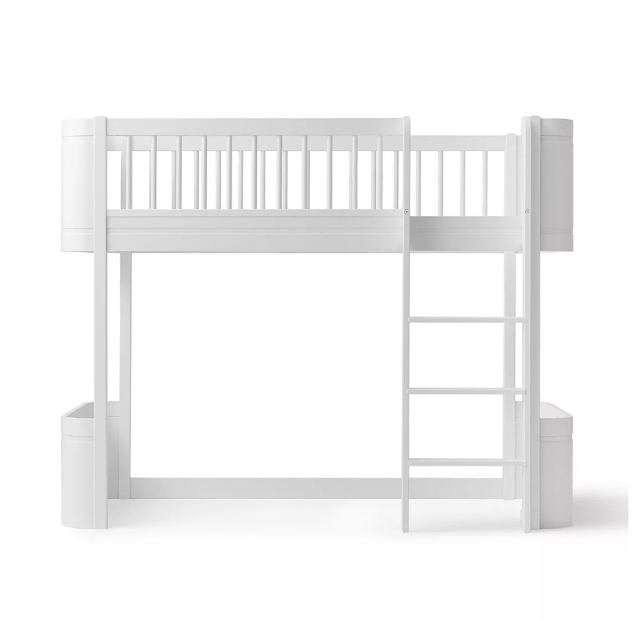 Lit Junior Mezzanine Mi-haut Mini+ Wood - Blanc 3 Lit Junior Mezzanine Mi-haut Mini+ Wood - Blanc