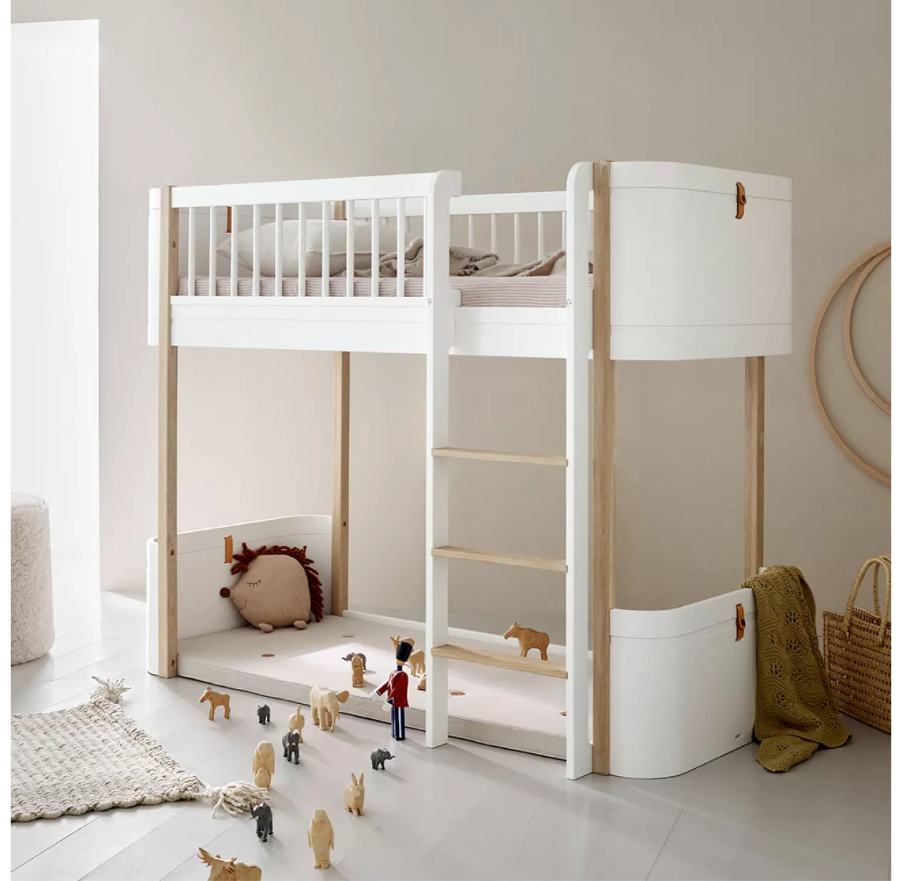 Lit Junior Mezzanine Mi-haut Mini+ Wood - Blanc 6 Lit Junior Mezzanine Mi-haut Mini+ Wood - Blanc – Image 4