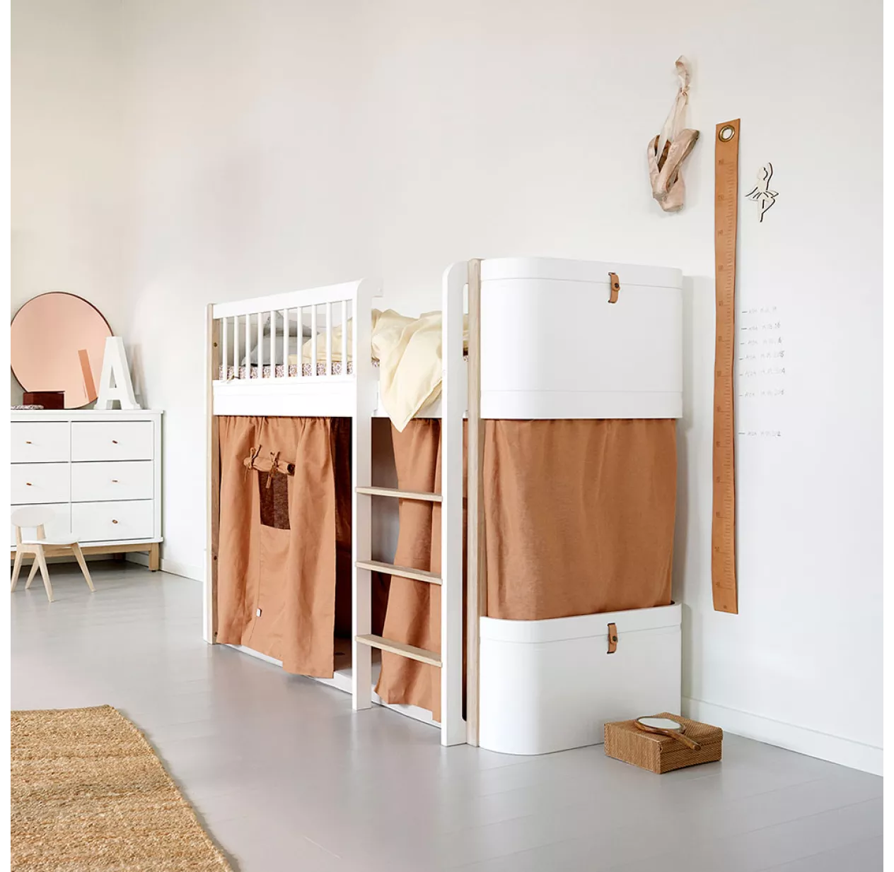 Lit Junior Mezzanine Mi-haut Mini+ Wood - Blanc 7 Lit Junior Mezzanine Mi-haut Mini+ Wood - Blanc – Image 5