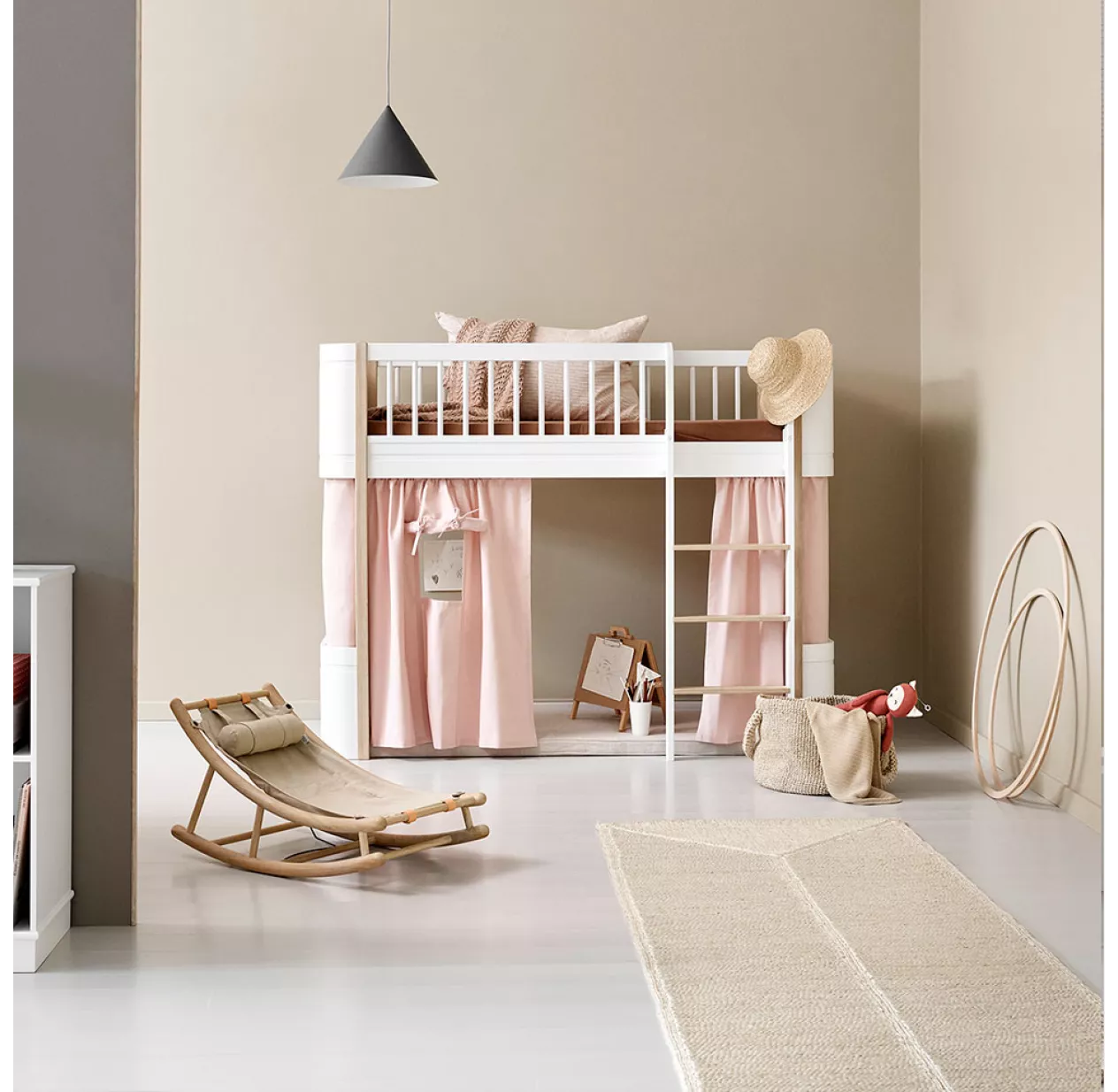 Lit Junior Mezzanine Mi-haut Mini+ Wood - Blanc 8 Lit Junior Mezzanine Mi-haut Mini+ Wood - Blanc – Image 6