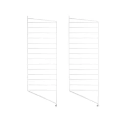 Pack 2 Portants Muraux Au Sol 115 X 30 Cm - Blanc