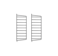 Pack 2 Portants Muraux 50 X 20 Cm - Noir