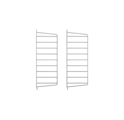 Pack 2 Portants Muraux 50 X 20 Cm - Gris