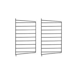 Pack 2 Portants Muraux 50 X 30 Cm - Noir