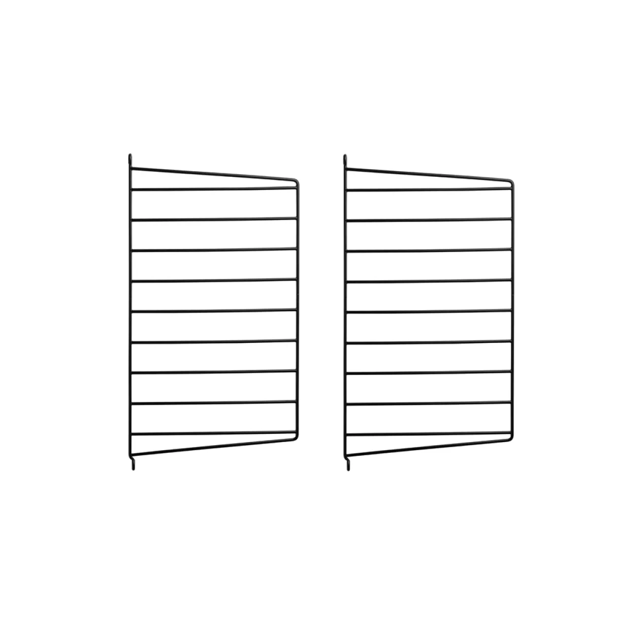 Pack 2 Portants Muraux 50 X 30 Cm - Noir 3 Pack 2 Portants Muraux 50 X 30 Cm - Noir