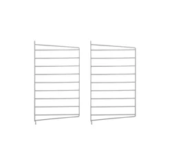 Pack 2 Portants Muraux 50 X 30 Cm - Gris