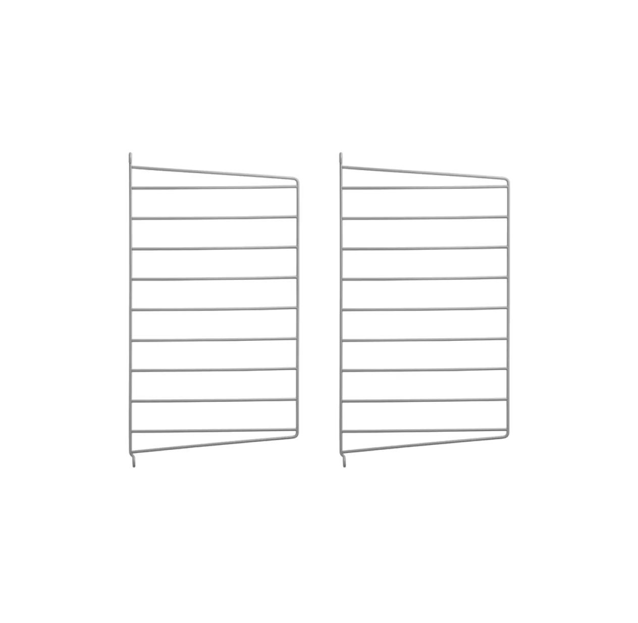 Pack 2 Portants Muraux 50 X 30 Cm - Gris 3 Pack 2 Portants Muraux 50 X 30 Cm - Gris