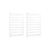 Pack 2 Portants Muraux 50 X 30 Cm - Blanc -Magasin De Meubles Pour Enfants 2 portants muraux 50x30 white string 1 1264x1234
