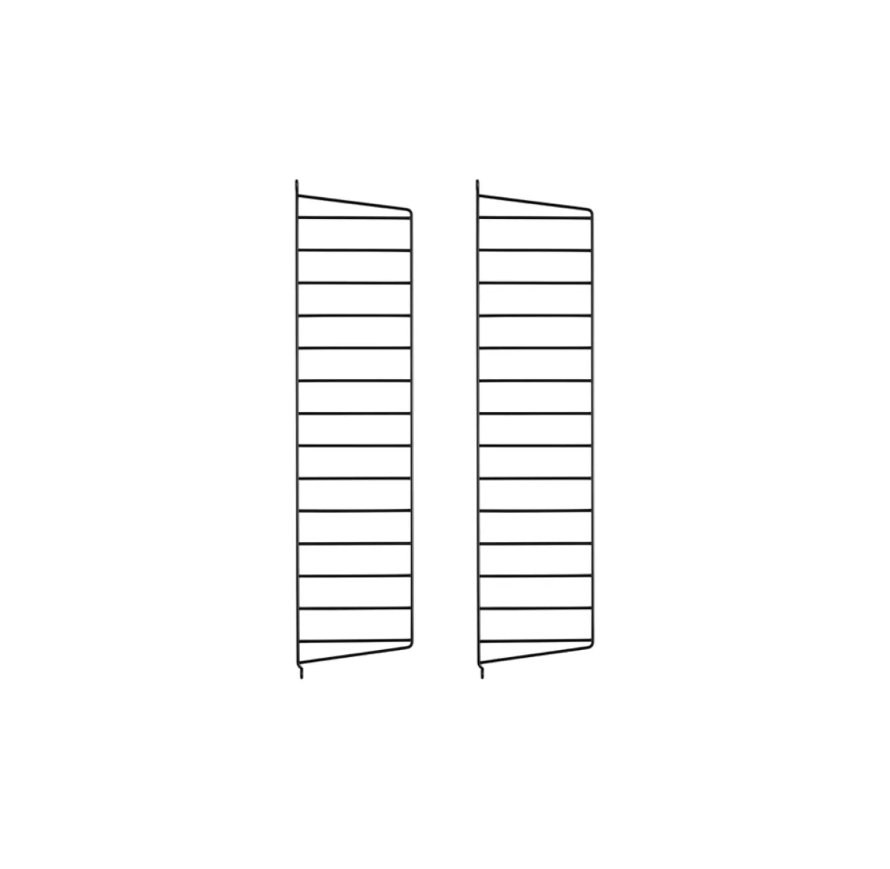 Pack 2 Portants Muraux 75 X 20 Cm - Noir 3 Pack 2 Portants Muraux 75 X 20 Cm - Noir