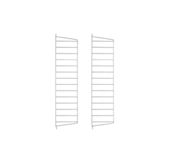 Pack 2 Portants Muraux 75 X 20 Cm - Gris