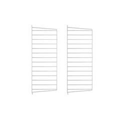 Pack 2 Portants Muraux 75 X 30 Cm - Gris