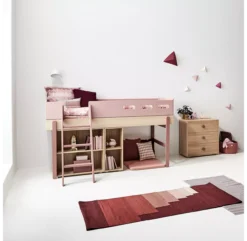 Lit Enfant Mi-hauteur échelle Inclinée Popsicle - Chêne/Cherry 15 Lit Enfant Mi-hauteur échelle Inclinée Popsicle - Chêne/Cherry -Magasin De Meubles Pour Enfants 80 24302 33 lit mi hauteur echelle cherry popsicle flexa 7 1264x1234