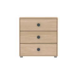 Commode 3 Tiroirs Popsicle - Chêne/Blueberry