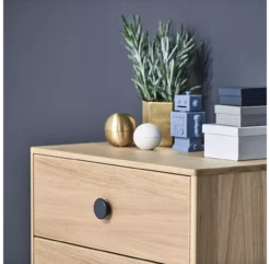 Commode 3 Tiroirs Popsicle - Chêne/Blueberry -Magasin De Meubles Pour Enfants 81 30301 32 commode blueberry popsicle flexa 3 1264x1234