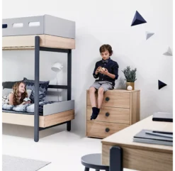 Commode 3 Tiroirs Popsicle - Chêne/Blueberry -Magasin De Meubles Pour Enfants 81 30301 32 commode blueberry popsicle flexa 5 1264x1234