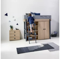 Commode 3 Tiroirs Popsicle - Chêne/Blueberry -Magasin De Meubles Pour Enfants 81 30301 32 commode blueberry popsicle flexa 6 1264x1234