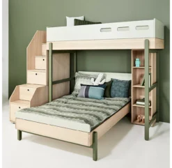 Bibliothèque étroite 3 Tablettes Popsicle - Chêne 9 Bibliothèque étroite 3 Tablettes Popsicle - Chêne -Magasin De Meubles Pour Enfants 81 30501 30 bibliotheque etroite haute popsicle flexa 4 1264x1234