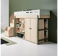 Armoire Basse Popsicle - Chêne/Kiwi -Magasin De Meubles Pour Enfants 81 30503 31 armoire basse kiwi popsicle flexa 3 1264x1234