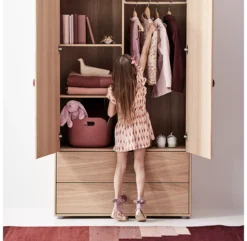 Armoire Haute Popsicle - Chêne/Cherry -Magasin De Meubles Pour Enfants 81 30504 33 armoire haute cherry popsicle flexa 6 1264x1234