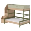 Lit Familial Superposé Escalier Popsicle - Chêne/Kiwi -Magasin De Meubles Pour Enfants 90 10764 31 lit familial escalier kiwi popsicle flexa 1 1264x1234