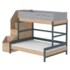 Lit Familial Superposé Escalier Popsicle - Chêne/Blueberry -Magasin De Meubles Pour Enfants 90 10764 32 lit familial escalier blueberry popsicle flexa 1 1264x1234