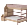 Lit Familial Superposé Escalier Popsicle - Chêne/Cherry -Magasin De Meubles Pour Enfants 90 10764 33 lit familial escalier cherry popsicle flexa 1 1264x1234