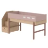 Lit Enfant Mi-hauteur Escalier Popsicle - Chêne/Cherry -Magasin De Meubles Pour Enfants 90 10765 33 lit mi hauteur escalier cherry popsicle flexa 1 1264x1234