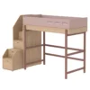Lit Mezzanine Escalier Popsicle - Chêne/Cherry -Magasin De Meubles Pour Enfants 90 10766 33 lit mezzanine escalier cherry popsicle flexa 1 1264x1234