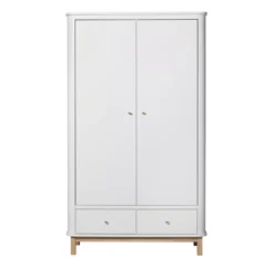 Magasin De Meubles Pour Enfants 36 Armoire 2 Portes Wood - Chêne / Blanc