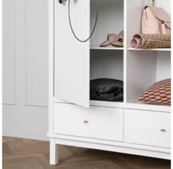 Armoire 2 Portes Wood - Blanc -Magasin De Meubles Pour Enfants armoire 2 portes 041352 blanc oliver furniture 8 1264x1234