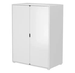 Armoire Basse 2 Portes - Blanc