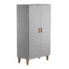 VOX Armoire 2 Portes Lounge - Gris Clair 2 VOX Armoire 2 Portes Lounge - Gris Clair -Magasin De Meubles Pour Enfants armoire lounge grey vox 1 1264x1234