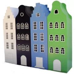 Armoire Maison Amsterdam Cloche - Argent -Magasin De Meubles Pour Enfants armoire maison amsterdam kast van een huis 5 1264x1234 3