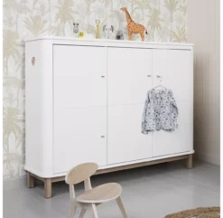 Armoire Multi-rangement Wood - Chêne / Blanc 17 Armoire Multi-rangement Wood - Chêne / Blanc -Magasin De Meubles Pour Enfants armoire multi rangement 041357 blanc chene oliver furniture 8 1264x1234