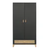 Armoire En Bois Et Cannage Rotin Nami - Noir -Magasin De Meubles Pour Enfants armoire rotin anthracite nami theo 1 1264x1234