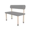 Banc Enfant Avec Dossier - Gris -Magasin De Meubles Pour Enfants banc 82 10058 65 flexa play 1 1264x1234