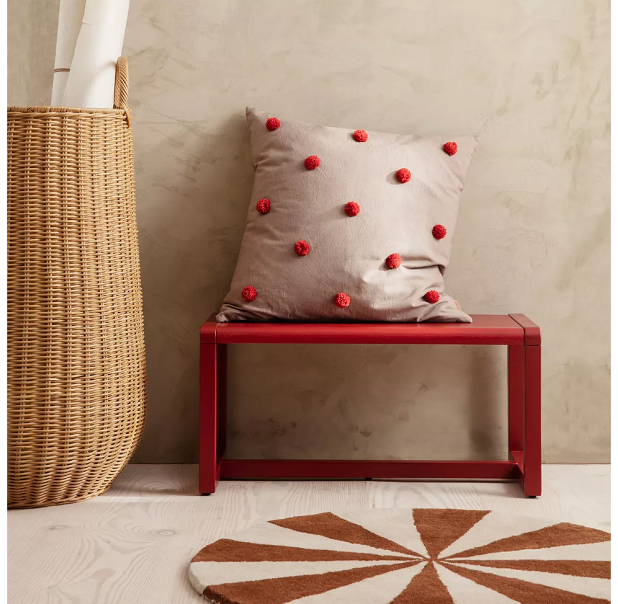 Ferm LIVING Banc Little Architect - Rouge 4 Ferm LIVING Banc Little Architect - Rouge – Image 2