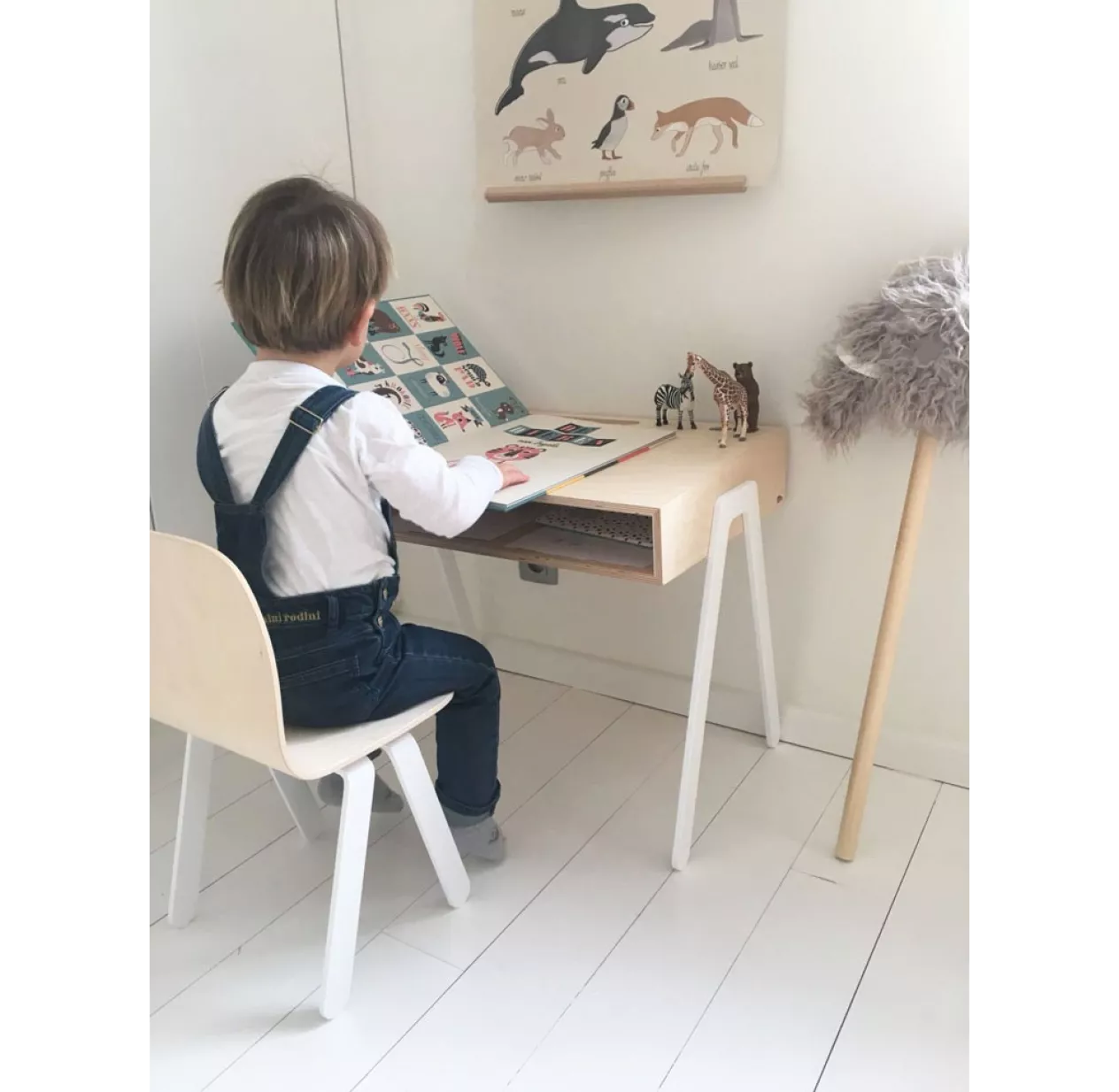 Bureau Et Chaise Enfant 2-6 Ans - Blanc 8 Bureau Et Chaise Enfant 2-6 Ans - Blanc – Image 6