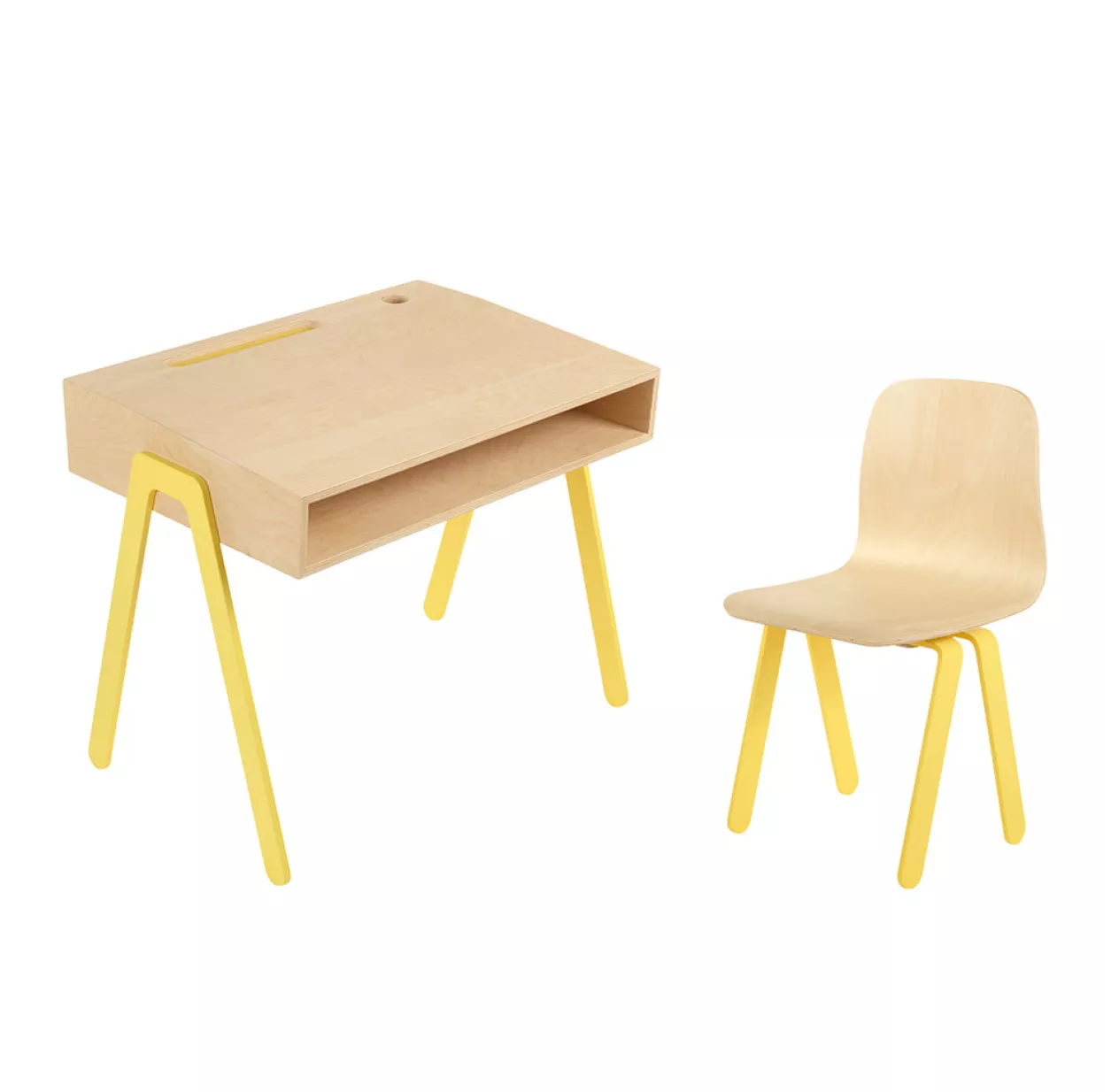 Bureau Et Chaise Enfant 2-6 Ans - Jaune 3 Bureau Et Chaise Enfant 2-6 Ans - Jaune