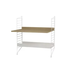 Bureau Mural évolutif 80 X 85 Cm - Chêne/Blanc