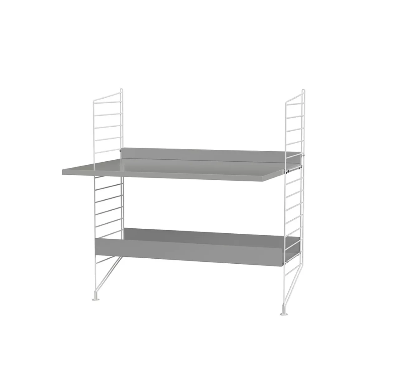 Bureau Mural évolutif 80 X 85 Cm - Gris 3 Bureau Mural évolutif 80 X 85 Cm - Gris