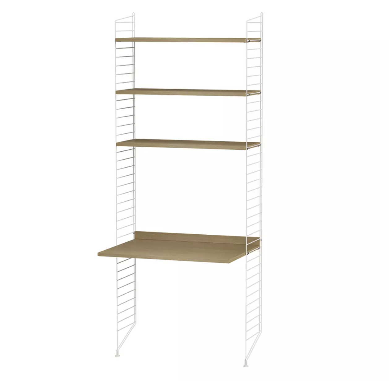 Bureau Mural évolutif - Chêne/Blanc 3 Bureau Mural évolutif - Chêne/Blanc